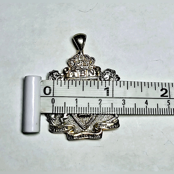 TBN Vintage Religious Trinity Broadcasting Network Jewelry TBN Heavy Pendant - Picture 4 of 5